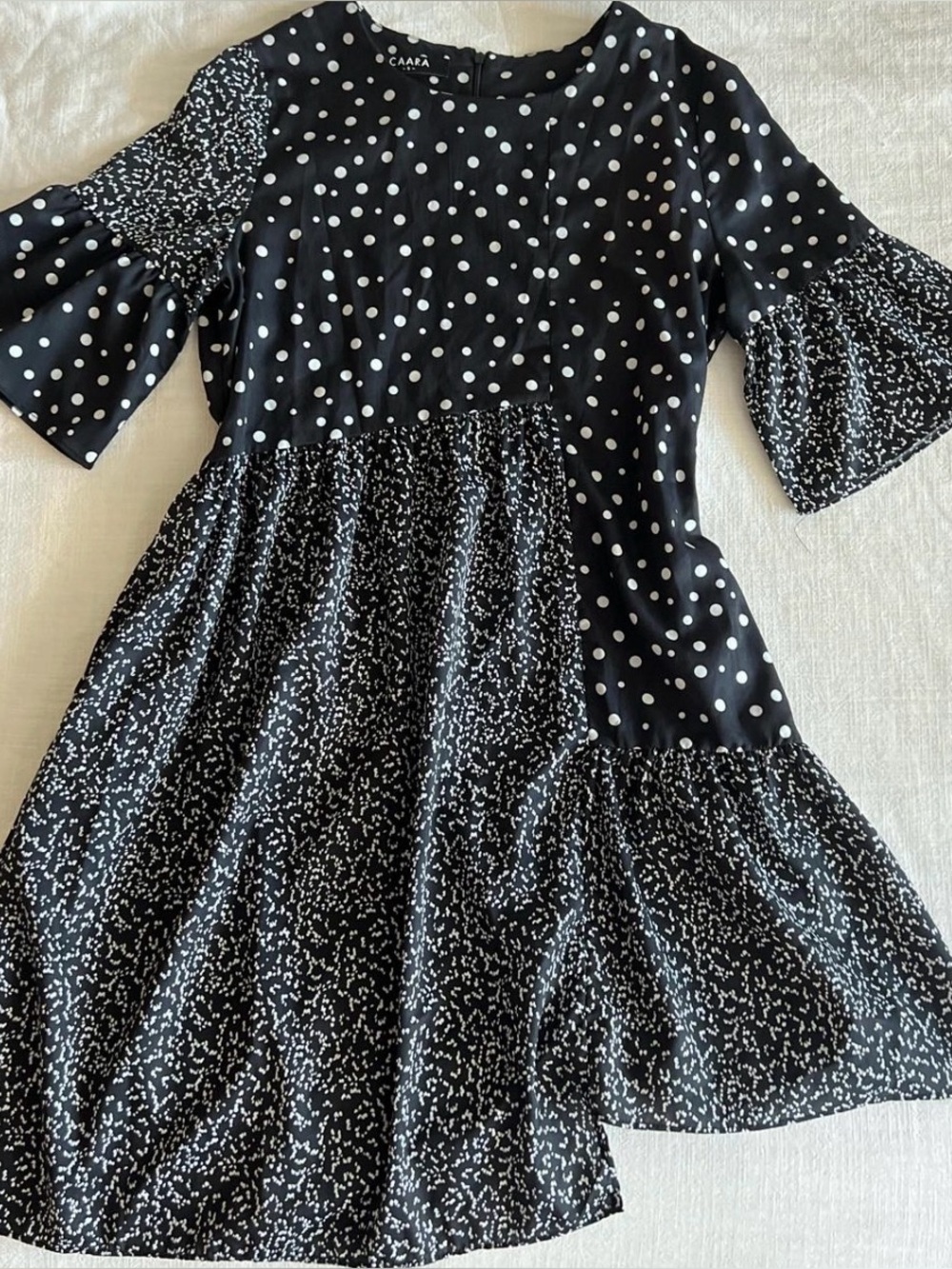 Anthropologie CAARA Millazo patchwork grunge fairy asymmetrical dress small